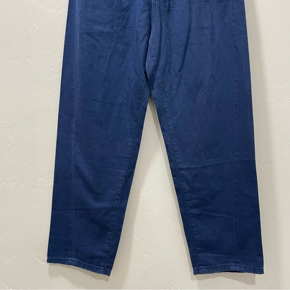 NWT Free People x Sandrine Rose Blue Cotton Linen Wide Leg Buckle Pants Size 28 - Picture 3 of 14